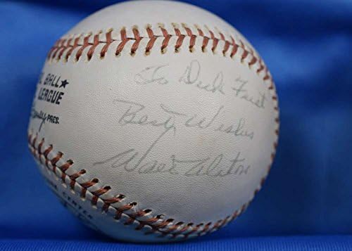 Walt Alston JSA potpisao je Spalding Feeney National League Baseball