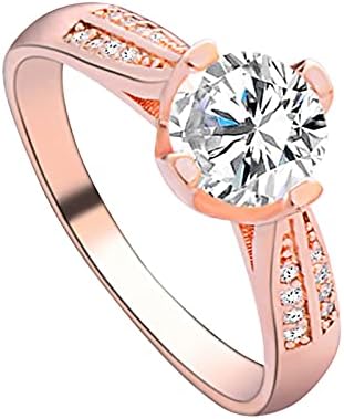 2023 novi vjenčani cvijet zlatni nakit ruža za žene zlatni pribor prsten s kristalima vjenčani prstenovi okrugli prsten s pečatom