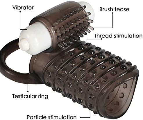 Rukav penis za višekratnu upotrebu s vibratorom prstena penis rukavac - vibrator G -točke i besplatne baterije za odrasle seksualne