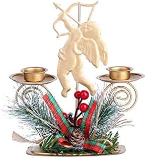 Božićni svijećnjak od kovanog željeza Ukras ukras luksuzna metalna svijeća kompletni set ukrasa