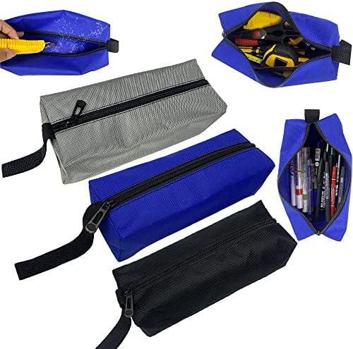 3/5 PCS Zipper Utility vodootporna platna Organizator alata za vrećice Vijci za nokte torbice s vrećama Teška multiptudna vrećica za