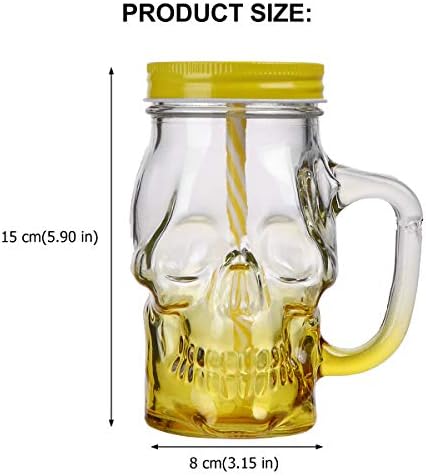 Aboofan 2pcs Halloween Skull Grading Glass SHOP SHOT WINE SCHEES PIJI Mlijeko šalica za zabavu naklonost