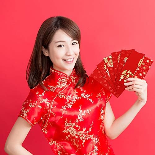 36 komada crvene omotnice 2023. godine, godina zeca, džeparac za sreću, kineski elementi, crveni paket Hong Bao Nova godina, 6 stilova,