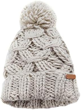 Ženski pleteni voluminozni šešir, prazan zimski gornji šešir, šešir od preslice, zadebljanje ženskog vunenog jesenskog pletenog šešira