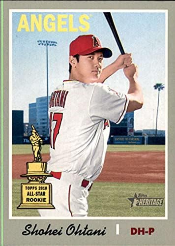 2019. Topps Heritage 430 Shohei Ohtani Los Angeles Angels SP bejzbol kartica