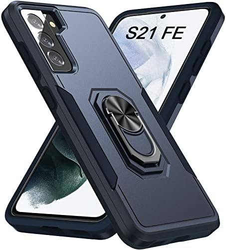 Gddjong za Samsung Galaxy S21 Fe 5G slučaj, ugrađeni štand vojni razred teških šoka otpornih na šok, robusni zaštitni slučaj s Kickstand