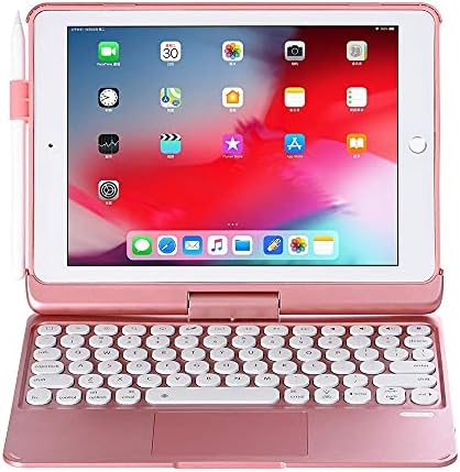 Slučaj za iPad tipkovnicu za iPad 2018 - iPad 2017 - iPad Pro 9.7 - iPad Air 2 i 1-360 rotatable -detachbale futrola - leđa 7 boja