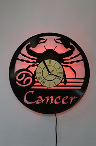 Zidna svjetiljka u stilu horoskopa raka, funkcija noćnog osvjetljenja, originalni dekor interijera kuće prema Zodijaku raka, zidna