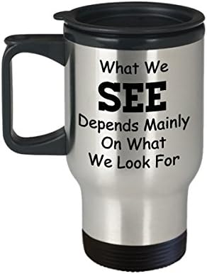 OPTOMETRIJA PUTOVANJE KOFONSKIH KOMKA NAJBOLJA Smiješna jedinstvena čaša za čaj Optometrist Savršena ideja za muškarce ono što vidimo