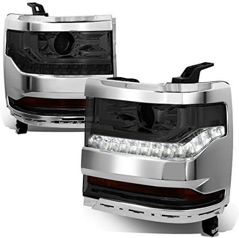 Sklop LED lampica projektora Alibo [model alibo] kompatibilan je s 1500 16-19, vozačeva i suvozačeva strana, crno kućište, Prozirni