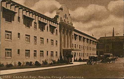 Casa Del Rei Santa Cruz, Kalifornija, Kalifornija originalna Vintage razglednica