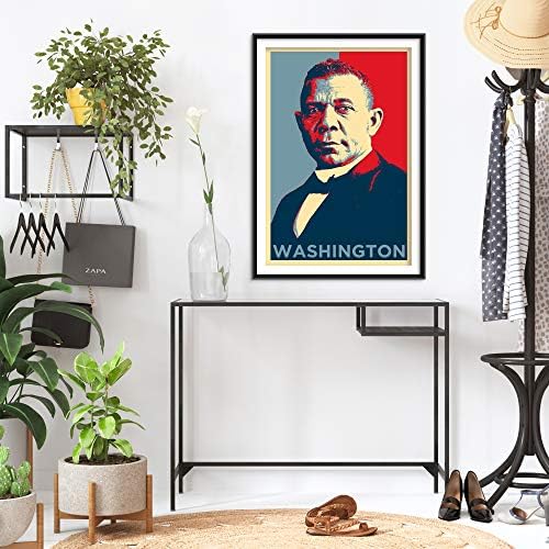Booker T. Washington Originalni umjetnički tisak - Foto -plakat poklon zid uređenja kuće - Nada BLM Crni političar Civilna prava //