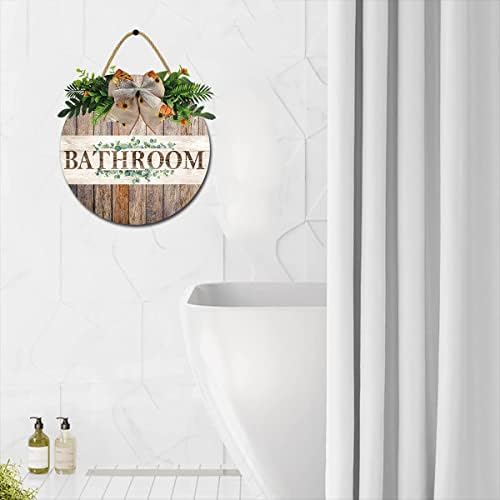 Zidni dekor za kupaonicu, kupaonica zidna umjetnička kuća za farme kupaonice Wood Viseti zid ukrasna za kupaonicu