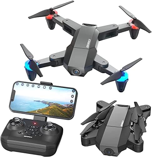Simrex X500 Mini Drone Optički Pozicioniranje protoka RC Quadcopter sa 720p HD kamerom, nadmorskim režim bez glave, sklopivi FPV dronovi