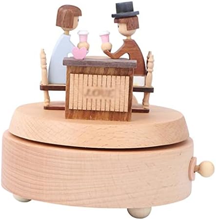 Slynsw Wooden Music Box ručno izrađeno prekrasne ljubavne glazbene kutije vjenčani rođendanski poklon