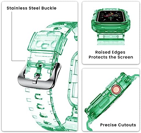 42 mm 44 mm Clear Watch Band za Apple Watch sa zaštitnim kućištem