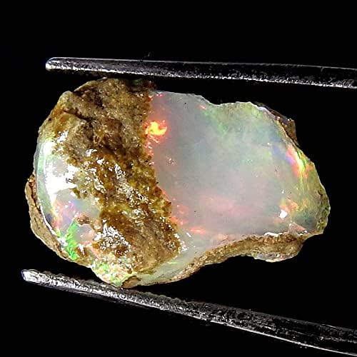 Jewelgemscraft ™ 02.71cts. Ultra vatreni sirovi kamen, prirodni grubi, kristali dragulja, etiopska opalna stijena, zalihe nakita, iscjeljenje