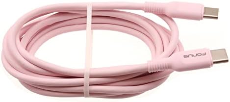 Ružičasti 10ft dugačak kabel USB -C TIPK -C PD žica za napajanje kabela za brzi punjač kompatibilna sa Sony Xperia 1 - Xperia 1 III