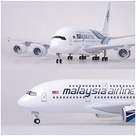 Modeli zrakoplova 1/160 UMO lijeva plastična smola prikladna za zrakoplov Airbus A380 sa svjetlima i kotačima Dječja kolekcija igračaka