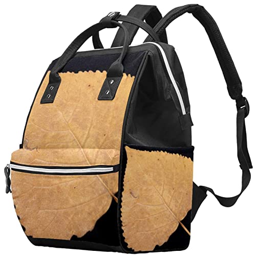 Žuti listovi torbe za pelene torbe mame ruksak veliki kapacitet za pelene torbe za njegu za njegu bebe