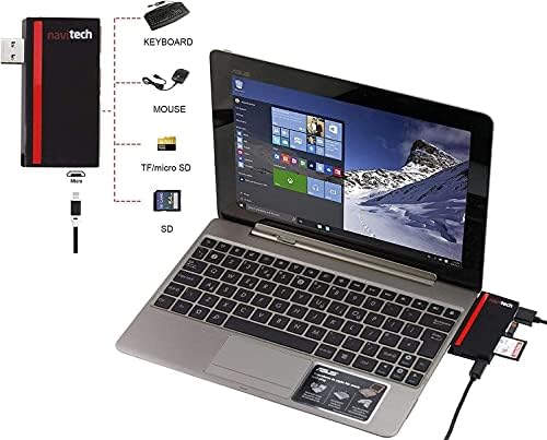 Laptop / tablet Navitech 2 u 1 USB 3.0 / 2.0 HUB-adapter / ulaz Micro USB čitač kartica SD / Micro SD kartice Kompatibilan s prijenosnim