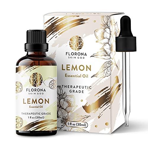 Florona limun esencijalno ulje čisto i prirodno - 1 fl oz, terapeutska ocjena za njegu kose i kože, aromaterapija difuzora, izradu