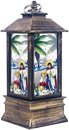 ; Tiskana viseća svjetiljka za božićne zabave LED Svjetiljka ručno osvijetljeni ukras - Isusovo rođenje