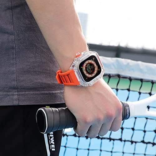 Aemall Urban Sport Mod komplet za Apple Watch Ultra 49mm Series 8 7 6 5 4 4 SE Band narukvica Sat -trag Svjetlosna dežurna kaputa zaštitni