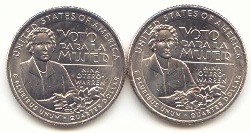 2022. P, D American Women, Washington Nina Otero-Warren 2 Coin Set, P i D četvrtina necirkulirano