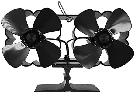 Dvomotorni ventilator peći s 8 lopatica ventilator za kamin tiha peć na drva s toplinskim pogonom učinkovita raspodjela topline kućni