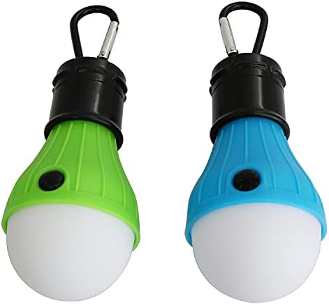 BLLNDX LED šator svjetlo 2pcs plavi i zeleni lotos kompaktni LED kampova svjetla lampiona baterija za hitnu noćnu svjetiljku za uragan