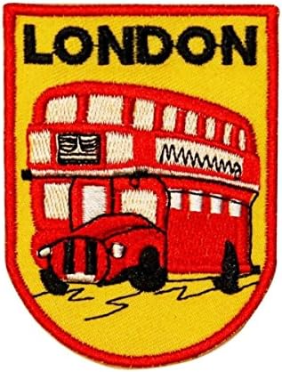 London Double Decker Bus Patch British Travel Badge Izvezeno željezo na Appliqueu