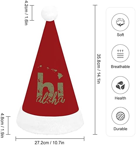 Havaji Karta Aloha Božićni šešir personalizirani šešir Djeda Mraza smiješni Božićni ukrasi