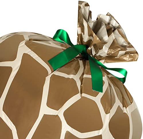 4 komada Safari poklon vrećica od 48 inča ekstra velike divovske poklon vrećice za životinje iz džungle plastične poklon vrećice s