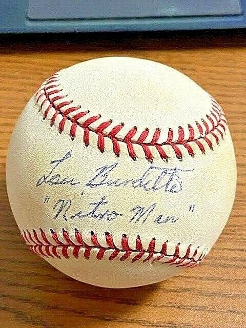 Lew Lou Burdette potpisao je autogramirani bejzbol! Braves! Nitro čovječe! PSA! - Autografirani bejzbol
