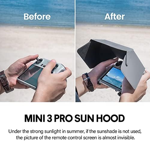 Startrc Mini 3/Mini 3 Pro Sun Hood Sunshade za DJI Mavic 3 Pro/Mini 3/Mini 3 Pro/Mavic 3 Classic/Air 2S RC kontroler pribor