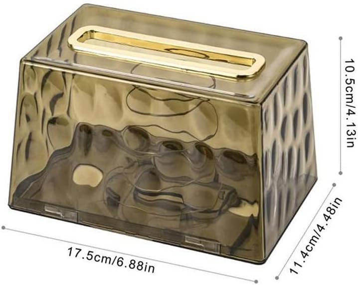 SDGH kutija za tkivo bistra prozirni poklopac toaletni papir kutija kristalna salvetna futrola jednostavni stilski dozator papira za