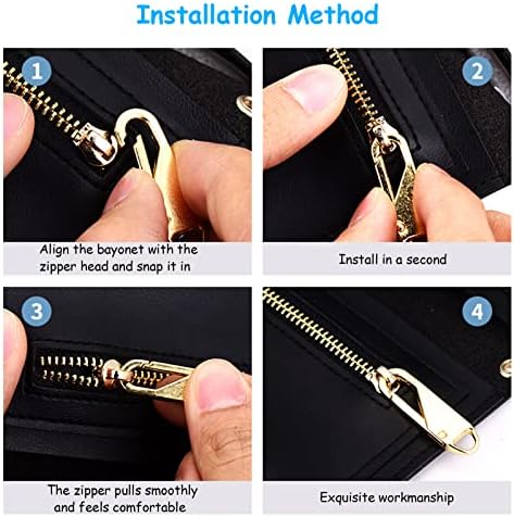 Giapinst 10 PCS Zipper zamjena za zamjenu uklonjivi patentni zatvarač povlači patentni zatvarač za torbe školske torbe kaputa odjeća