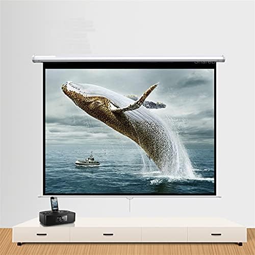 WFJDC Priručnik Povucite zaslon projektora 60 72 84 100 inč 4: 3 HD Widecreen uvlačenje za zaslon prijenosnog projekcije automatskog