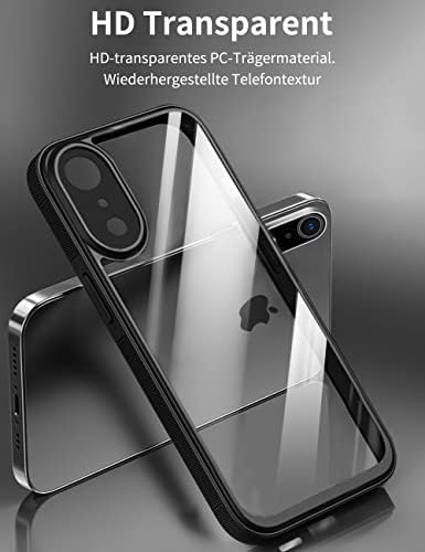 Quikbee dizajniran za futrolu iPhone XR, ne klizač kristalno čisto, ne žuti se zaštita od kapljice vojne ocjene, tanak tanki prozirni