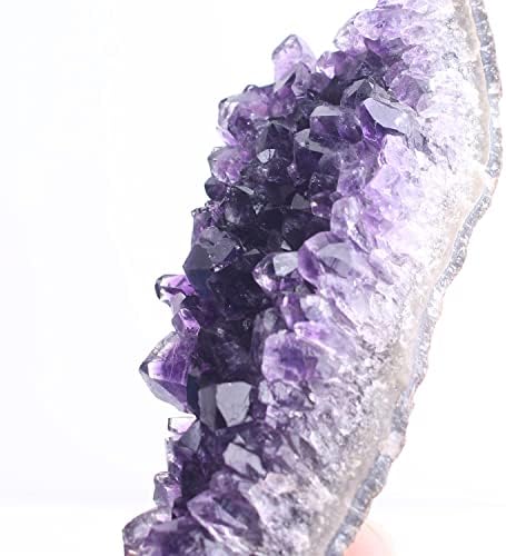 ZYM116 1PC Natural Ametist Crystal Cluster Geode Purple Quartz Raw Point Mineral uzorak zacjeljivanje urezanja doma Dekor domaćin