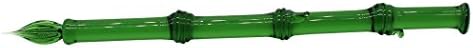 Gullor Glass Up Olovka Bambus oblik ručno rađene staklene olovke Olovka kristal zapisa olovka za olovku, zelena