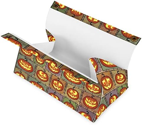 Halloween kutija za tkivo od bundeve PU kožni držač za salveti za stol za stol pult za kućni ured