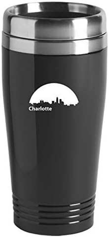 16 oz nehrđajućeg čelika izolirani lopta - Charlotte City Skyline