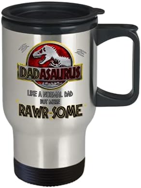 Dadasaurus putnička šalica poput normalnog tata, ali više rarižasnih smiješnih tema dinosaura za rođendan Dana za Dada Dada od kćeri