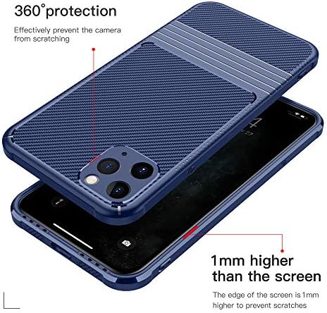 Insolkidon kompatibilan s iPhone 11 Pro max case TPU meka ugljikov vlakno stražnji poklopac zaštitna školjka Ultra Slim Luxury Anti