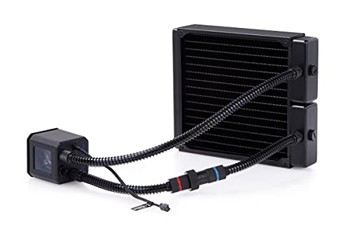 Alphacool Eisbaer 200 AIO CPU hladnjak vode s 200 mm radijator, bez ventilatora, crno