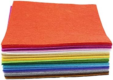 Listovi tkanine od filca od 6 do 6 inča od netkanog materijala u raznim bojama za samostalno šivanje-40kom