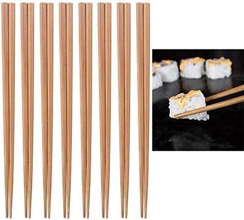 Bambusovi štapići 8 pari velikih 9,5 drvena obična set japanska kineska hrana jede