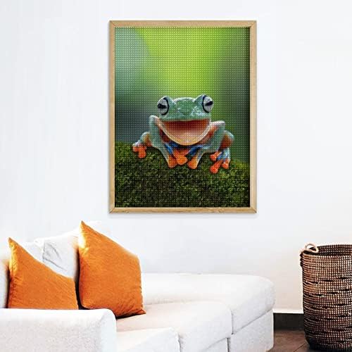 Stablo žaba, leteća žaba smijeh ukrasni dijamantni bojni setovi smiješni 5d diy puna bušilica dijamantnih točkica slike dekor doma